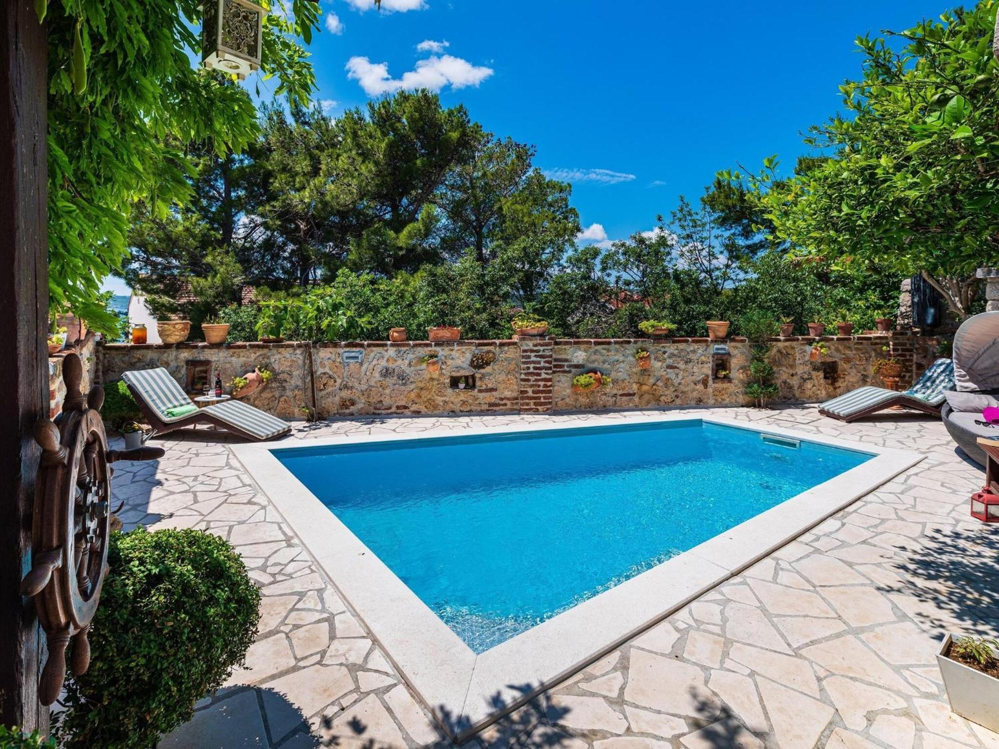 Beautiful Holiday Home With Private Pool, Nice Garden With Relax Area, Taverne Maslenica Dış mekan fotoğraf